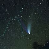 Комета возле Алголя (7апр1997г) [6Kb]