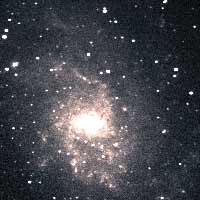 Messier 33 spiral galaxy in Triangulum