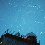 Stars above our small observatory