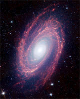 Мессье 81 - снимок Спитцера