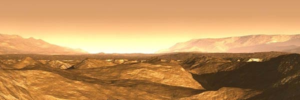 Пейзаж Марса, полученный камерой MOL