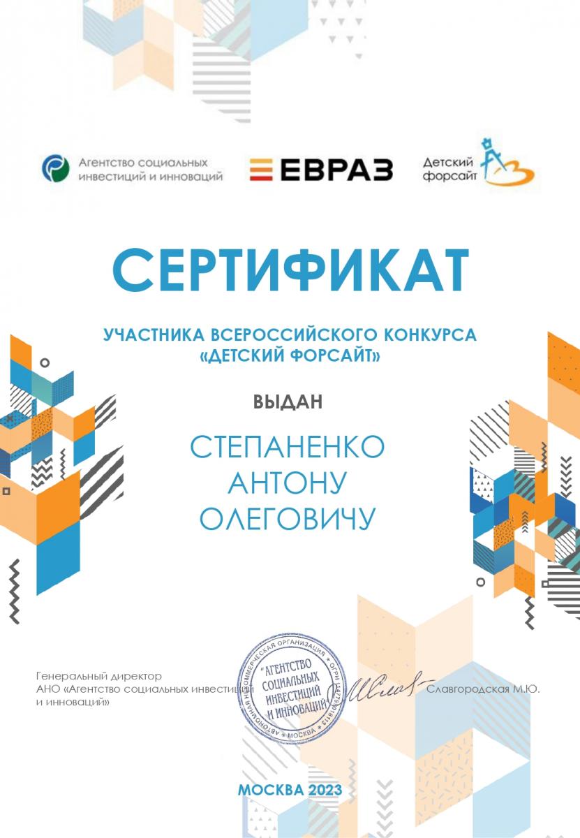 Степаненко  Детский-форсайт финалист